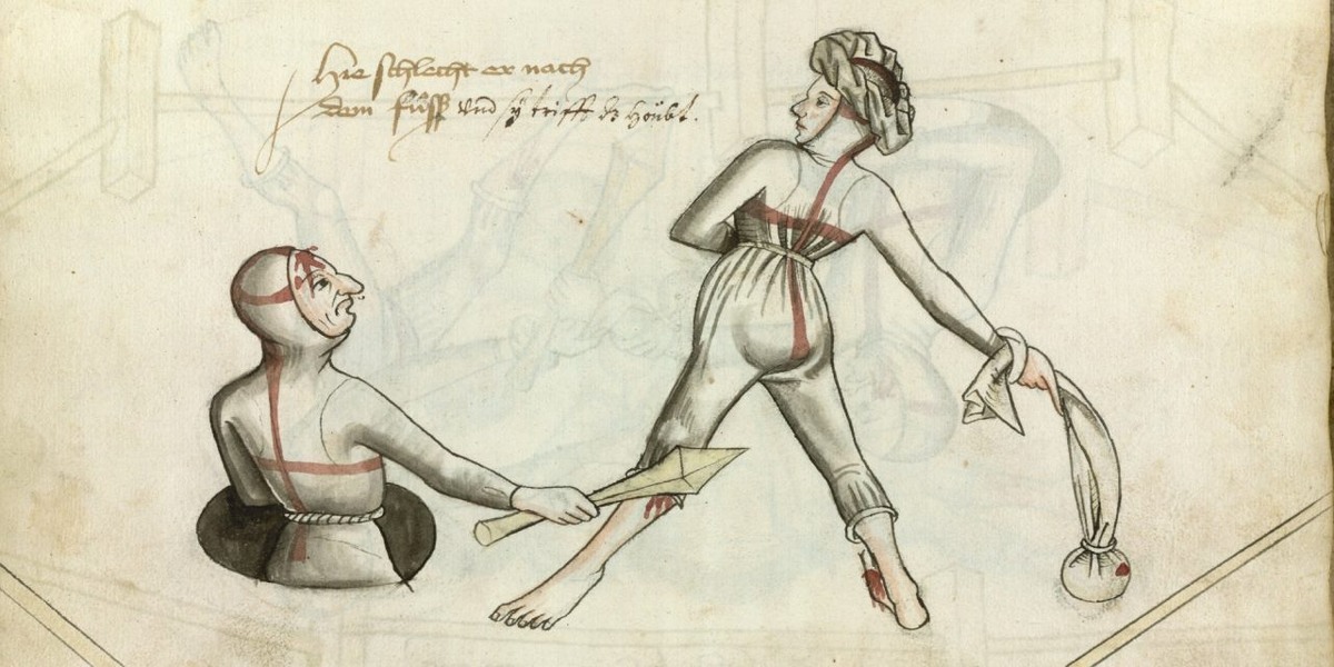 Муж и жена — одна сатана. Руководство по фехтованию, составленное в 1459 году Гансом Тальхоффером. Изображение: Public Domain