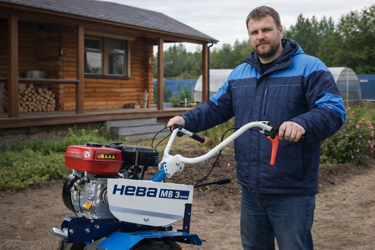 Мотоблок Нева МБ Энергия 3+1