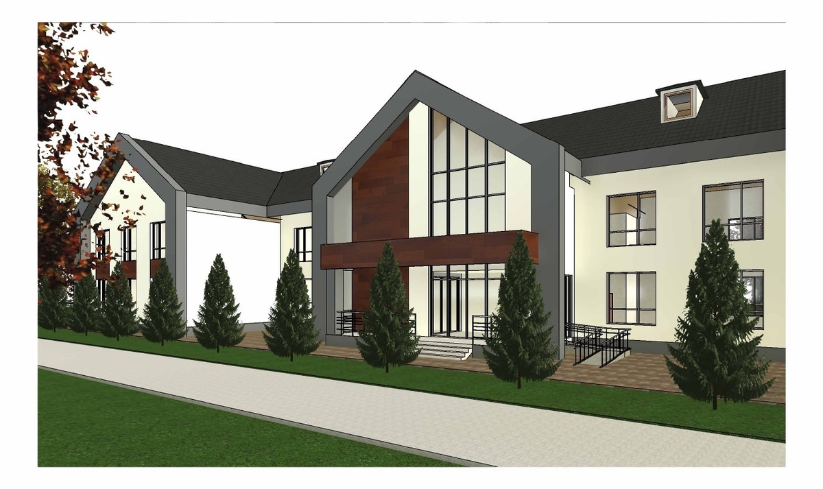 Дом социального обслуживания на презентации выглядел великолепно. Официальный сайт муниципального образования "Приморско-Ахтарский район"/ www.prahtarsk.ru