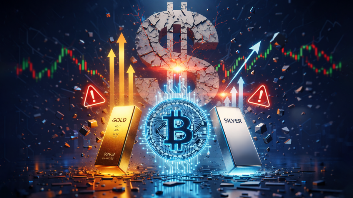 Золото и серебро бьют рекорды ($5,6k и $120/унц.), а биткоин откатывается на 2–2,5% после решения ФРС оставить ставку 3,5–3,75%. Разрыв с металлами растёт, но 71% институционалов считают BTC недооценённым; рынок ждёт ясности по регулированию США.