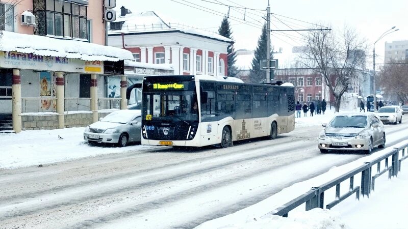     Автобусы зимой, Барнаул. Анна Зайкова