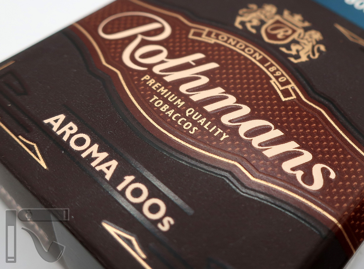 Сигареты Rothmans Aroma 100's Dark. Фото: © канал "Уголок Курильщика"