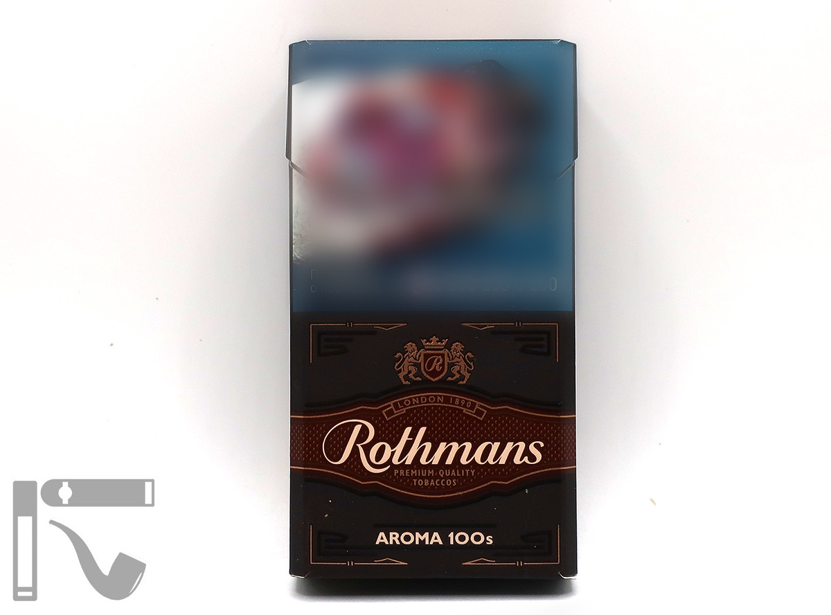 Сигареты Rothmans Aroma 100's Dark. Фото: © канал "Уголок Курильщика"