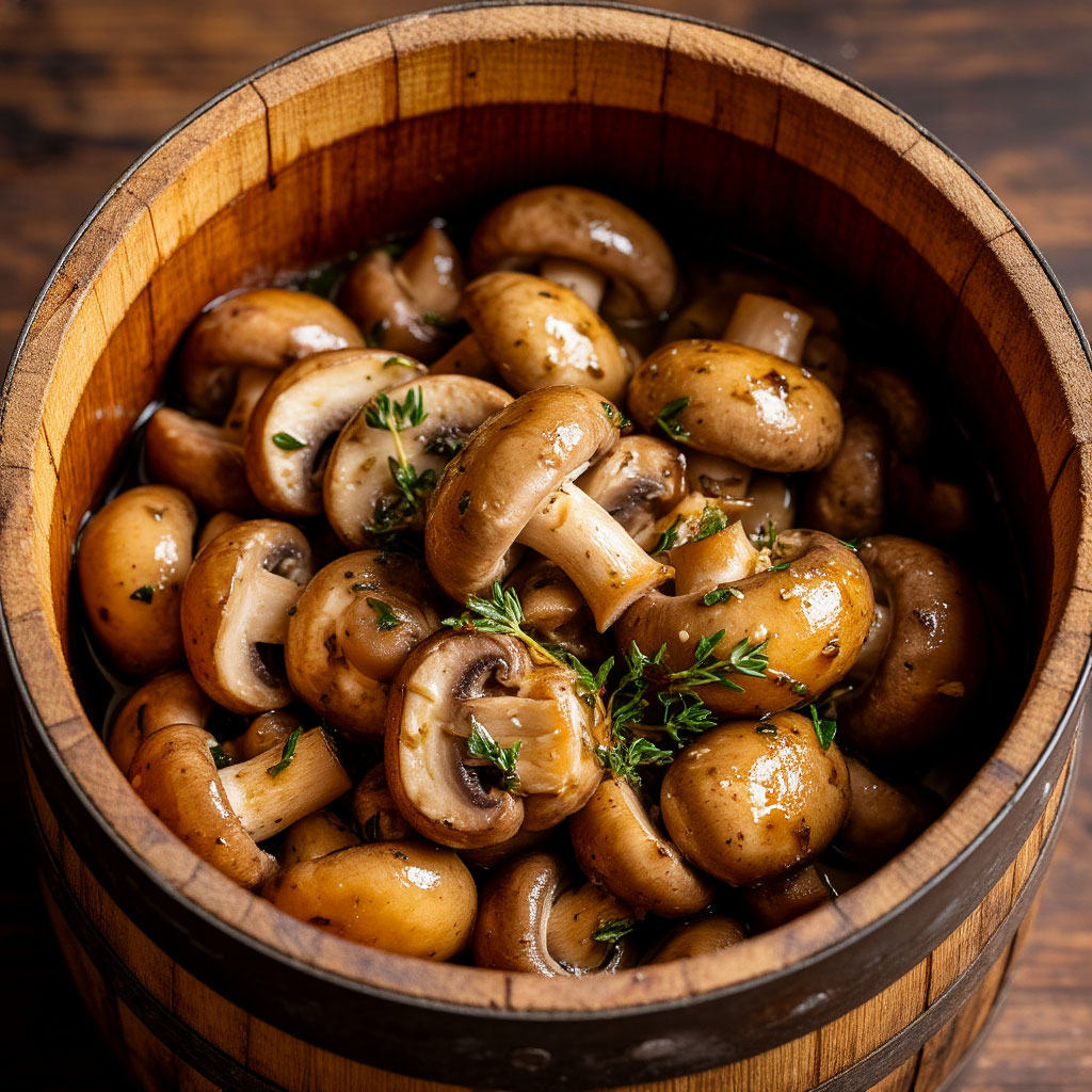 Грибы соленые (холодный способ)