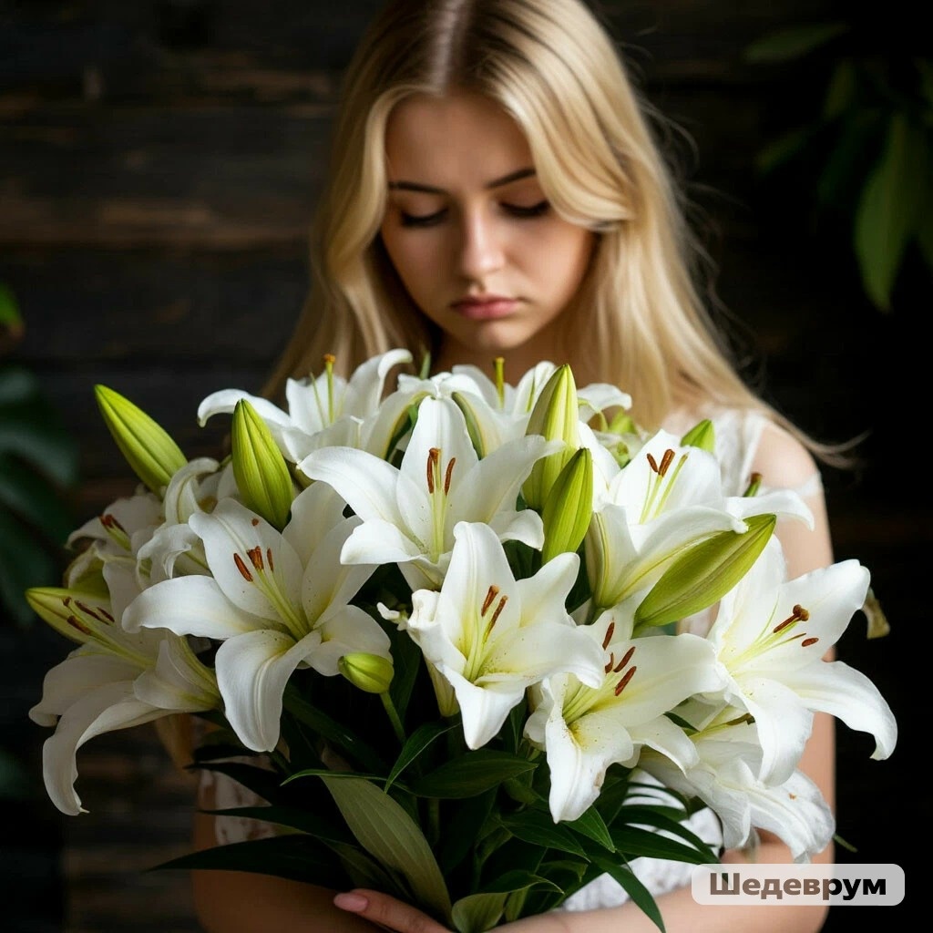  Настя не любила лилии.