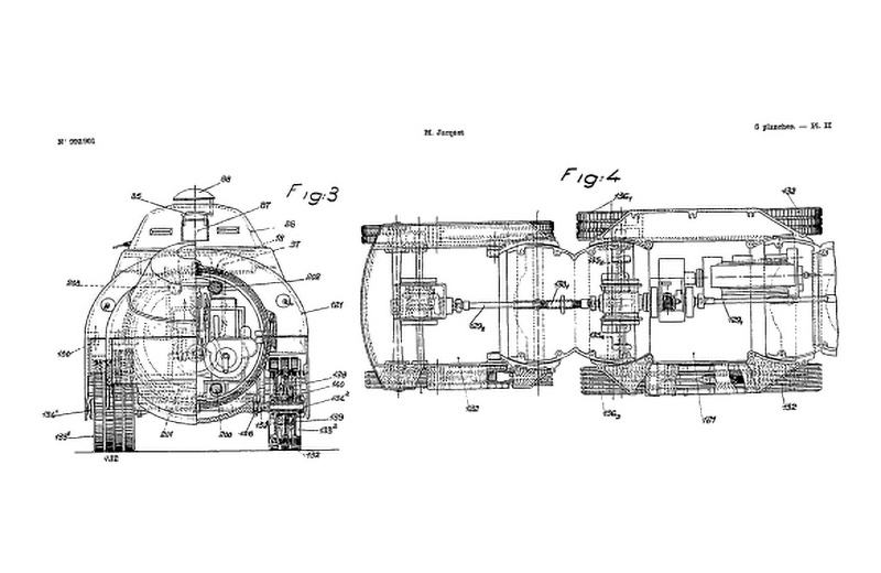 Оригинальная страница чертежа из патента Жаке.