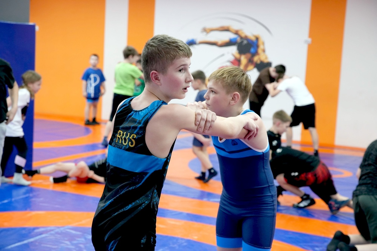 Четверо спортсменов школы входят в состав сборной России по вольной борьбе. Фото Александра Белашова / «Медиацентр»