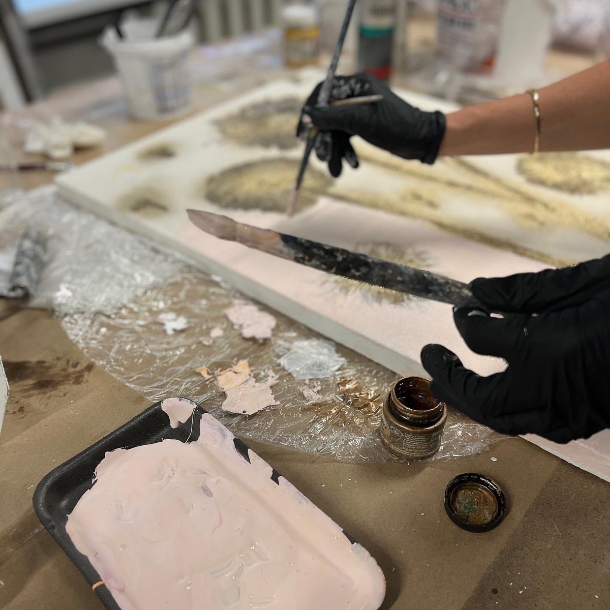 Создать картину с золотом самому