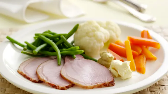 отсюда https://voresmad.dk/opskrifter/kogt-hamburgerryg-med-groentsager-og-roert-smoer/