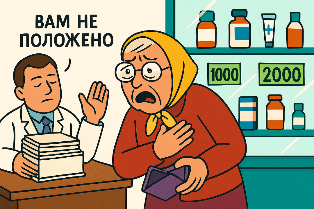 Мне 68 лет. Пенсия — 15 тысяч. Из них 7 тысяч улетает в аптеке. Диабет, 
давление, суставы... Я всегда думала: бесплатные таблетки — это только для инвалидов и ветеранов. А я — обычная пенсионерка. Врач в поликлинике только отмахивалась: «Вам не положено, вы не льготник». Оказалось — ВРАЛА!