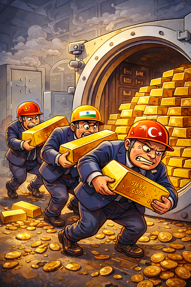 Мировые ЦБ скупают золото