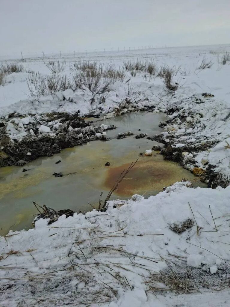    В Оренбуржье из-за аварии на нефтепроводе повреждён плодородный слой почвы Оренбуржье