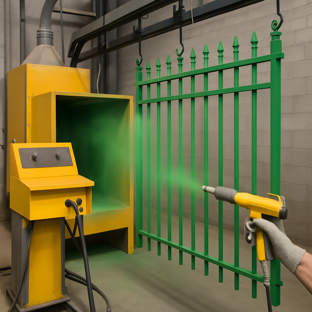 Оборудования для порошковой покраски металлических ограждений