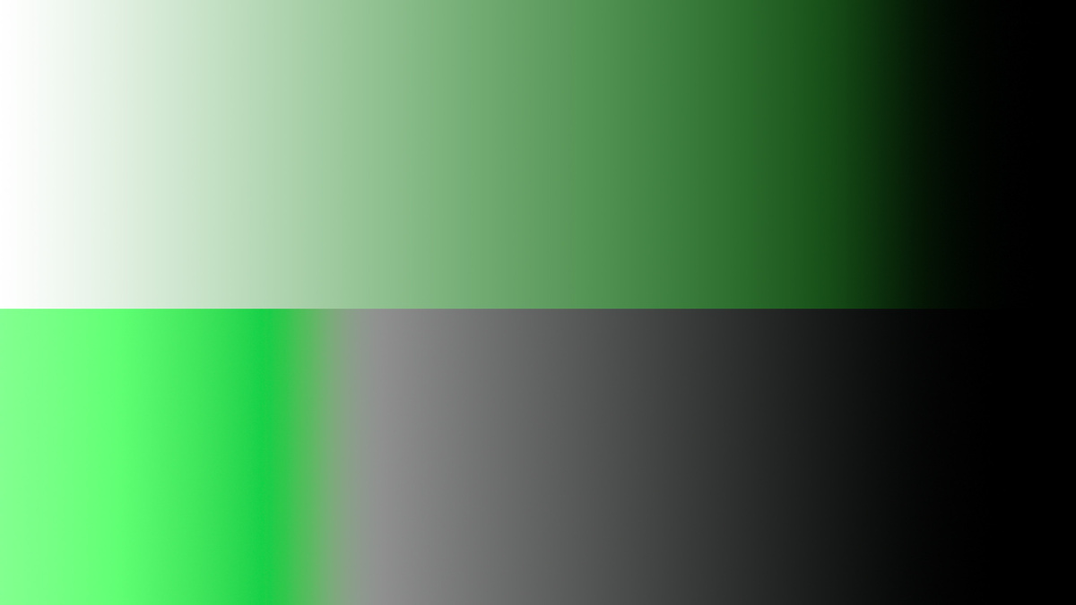 Сверху Цветовой баланс в sRGB, снизу в LAB.