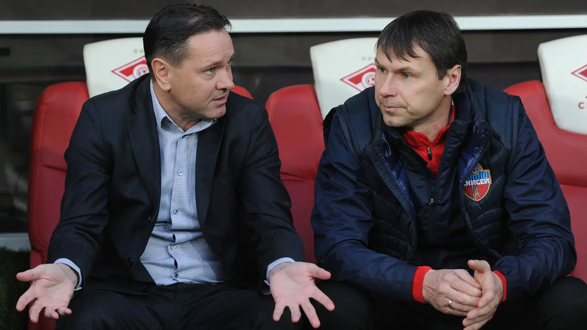    Дмитрий Аленичев и Егор Титов.Александр Федоров