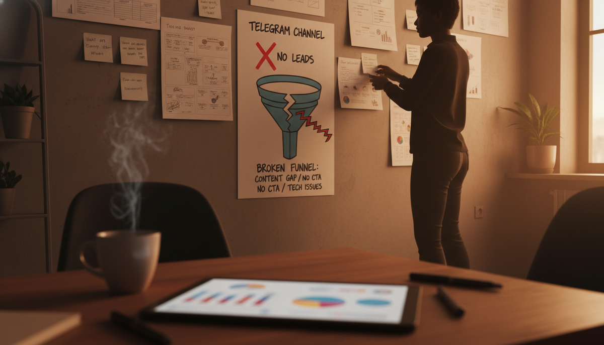 Пытаетесь понять, почему телеграм канал не приносит заявки? Узнайте, как исправить воронку и увеличить конверсию с помощью системного подхода