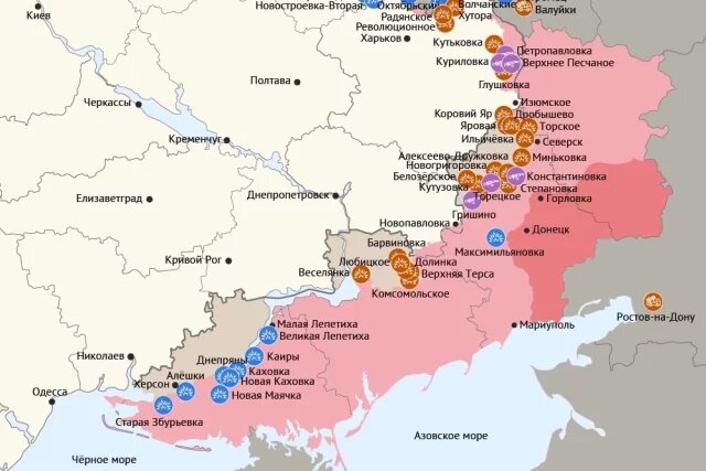    Карта боевых действий в зоне СВО на 29 января 2026 года