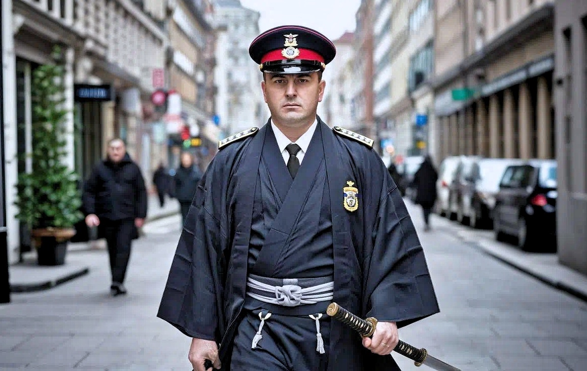 Так и хочется вокликнуть: "Японский городовой!". Фото из открытых источников.