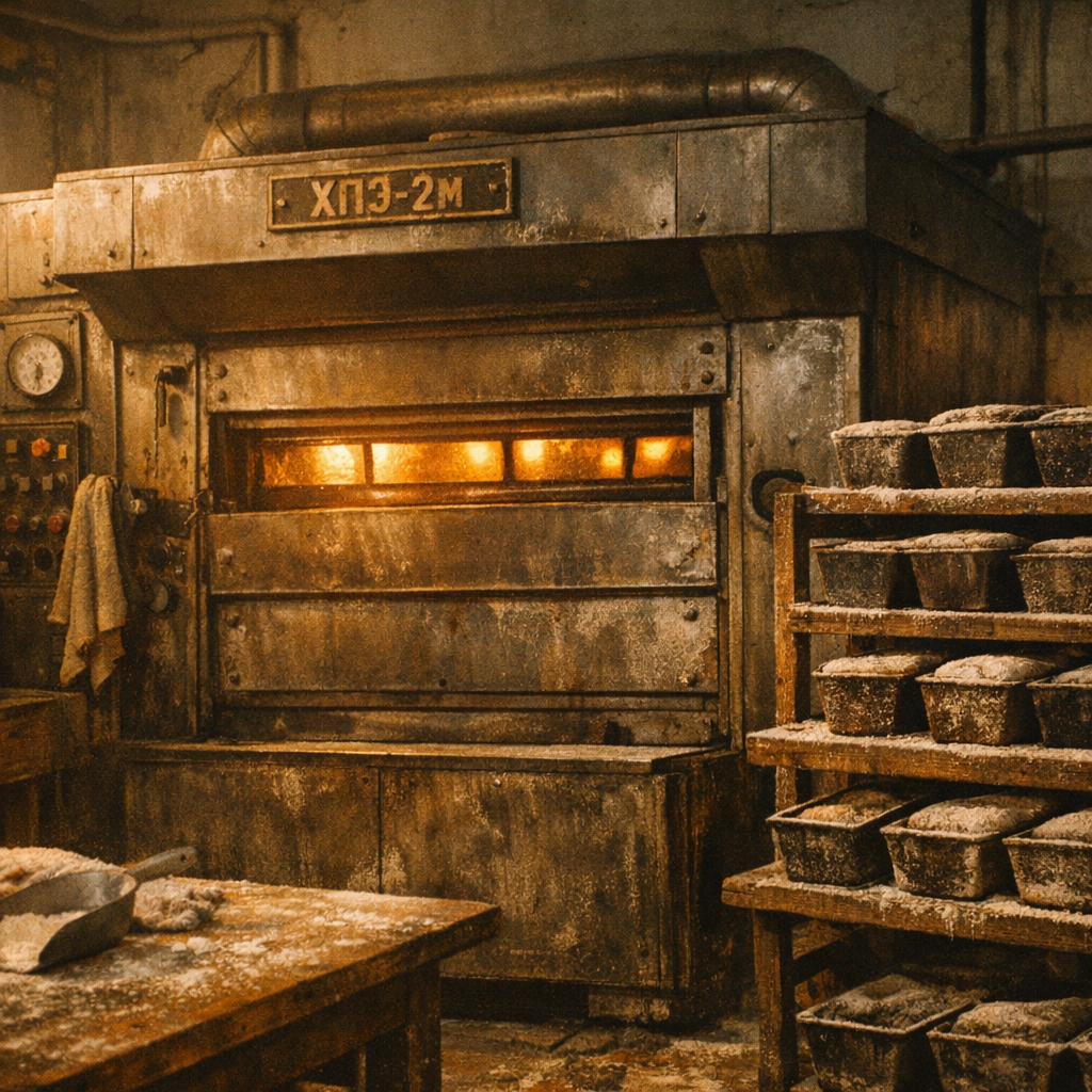 Кухня была маленькой. В центре — промышленная печь, похожая на динозавра.