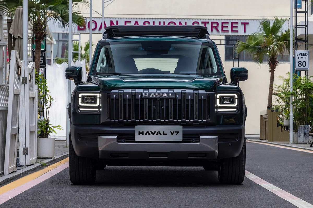 Дизайн передней части кроссовера Haval V7