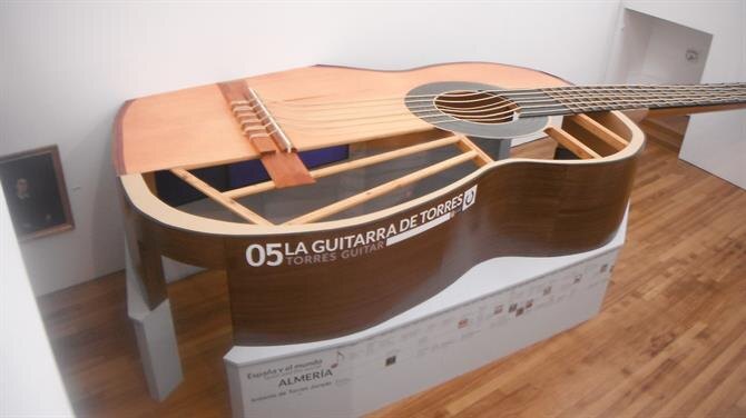 Музейный экспонат гитары Торреса