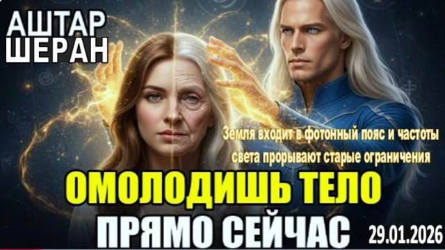 АШТАР ШЕРАН раскрыл. Послушай ЭТО СЕЙЧАС и омолоди свой биологический возраст на 10 лет!