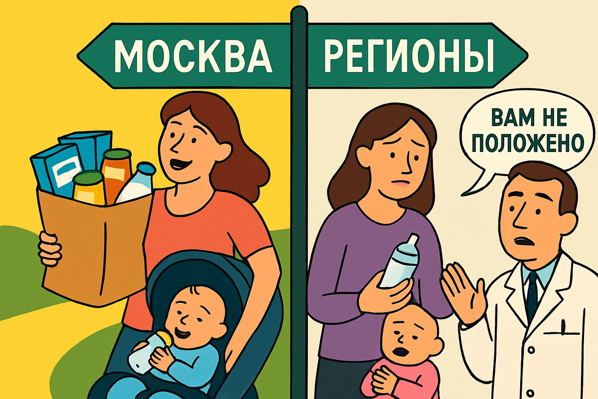 В Москве подруге дают пакеты еды, а мне врач сказал: "Вам не положено!" Почему так?