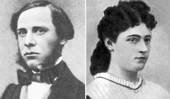 Писатель Салтыков-Щедрин и его жена, фотография из открытых источников Яндекса