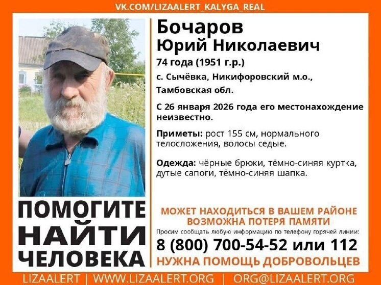     Источник: ПСО "ЛизаАлерт" Тамбовской области