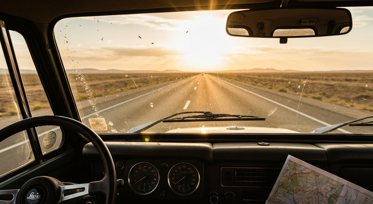 Тот самый момент, когда понимаешь: впереди только дорога и полная неизвестность.