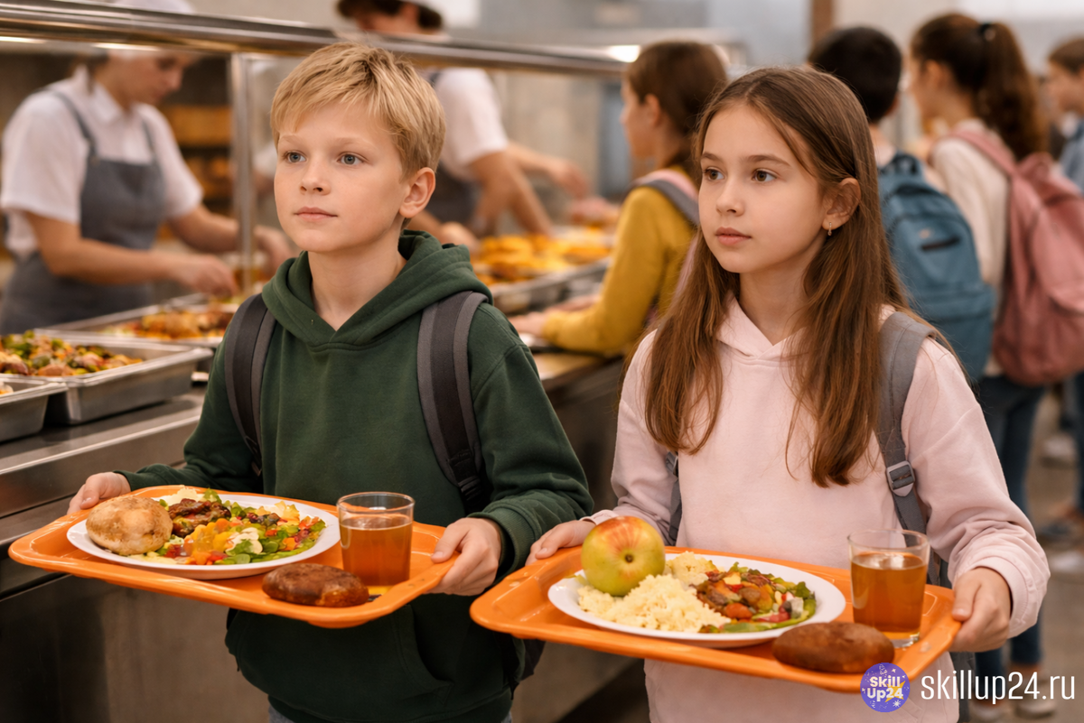 Тема школьного питания в России снова выходит на первый план. Родителей волнует не только качество еды, но и то, как питание в школах меняется, кто и как принимает решения, и как это отражается на самочувствии и успеваемости детей. Любые изменения в питании школьников напрямую влияют на отношение ребёнка к школе и учебному процессу в целом.

В статье разбираем, что стоит за разговорами о реформе школьного питания:
— какие изменения обсуждаются и уже внедряются;
— как организовано питание в школе сегодня;
— почему школьное питание — это не второстепенный вопрос, а часть образовательной среды;
— на что родителям стоит обращать внимание в 2025–2026 годах.

Материал будет полезен семьям с детьми младшего и среднего школьного возраста, которые хотят понимать, как формируется система питания в школах и чего ждать дальше.

Онлайн-школа SkillUp24 поддерживает учеников 1–11 классов и помогает выстраивать комфортное обучение и режим дня, включая нагрузку и питание, в городах:
Астрахань, Барнаул, Владимир, Владивосток, Волгоград, Воронеж, Екатеринбург, Ижевск, Иркутск, Казань, Калининград, Кемерово, Киров, Краснодар, Красноярск, Липецк, Махачкала, Москва, Набережные Челны, Нижний Новгород, Новокузнецк, Новосибирск, Омск, Оренбург, Пенза, Пермь, Ростов-на-Дону, Рязань, Самара, Санкт-Петербург, Саратов, Сочи, Томск, Тольятти, Тула, Тюмень.