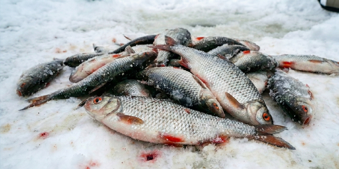 Тактика «Растительного щита»: ловим крупную плотву в мороз