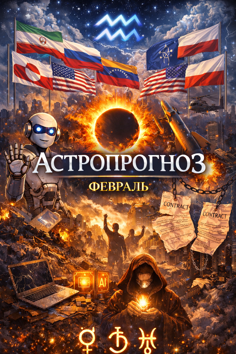 🌒 АСТРОПРОГНОЗ НА ФЕВРАЛЬ 