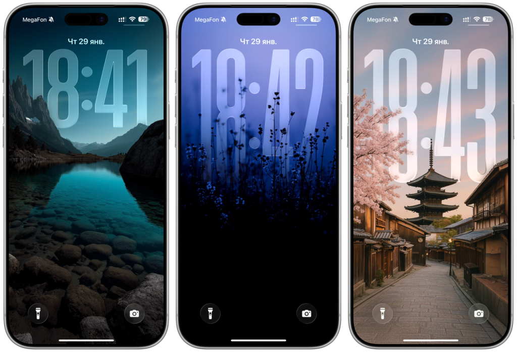    Обои с эффектом глубины