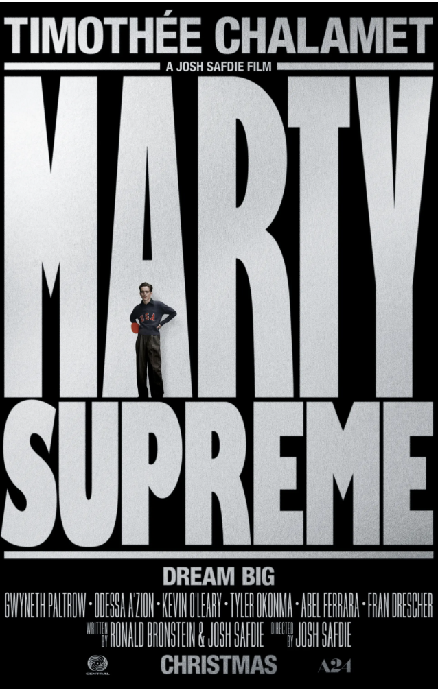 Официальный баннер фильма «Marty Supreme» – источник: A24 (a24films.com)