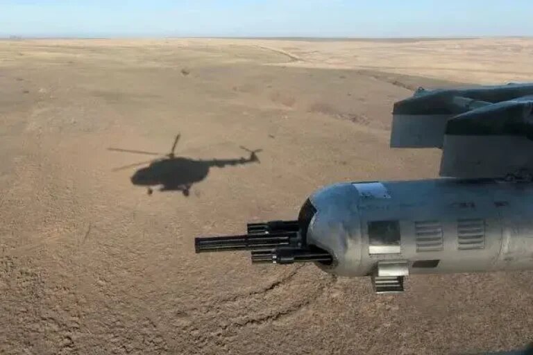 Гондола ГУВ-8700 на вертолёте Ми-8