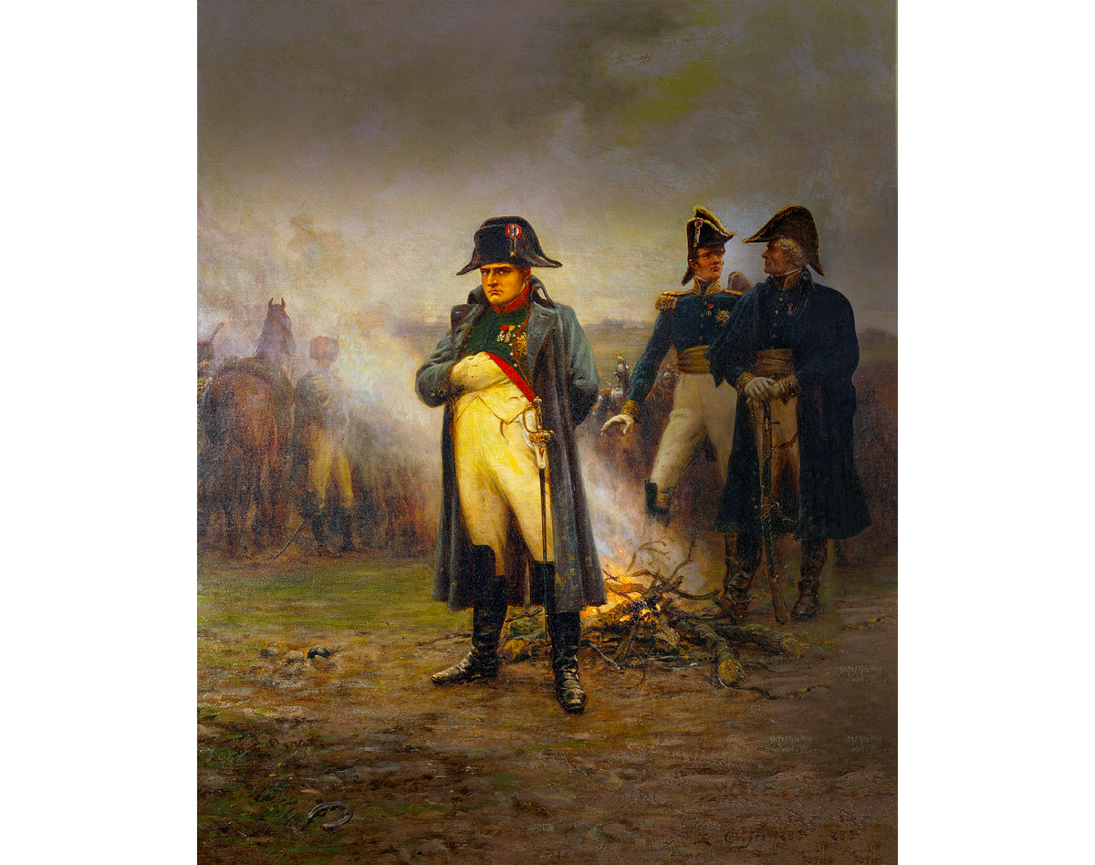 Портрет Наполеона Бонапарта, написанный художником Эрнестом Крофтсом.