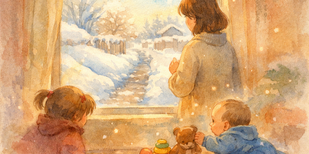 ❄️Поездка к бабушке и дедушке. Часть 2: когда гостям выдали лопату