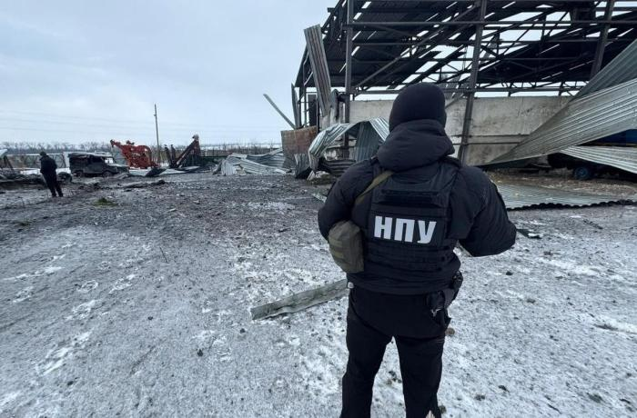 Последствия ударов Гераней/БМ-35 в районе Богдановки Днепропетровской области, источник Телеграм-канал Хроники Гераней