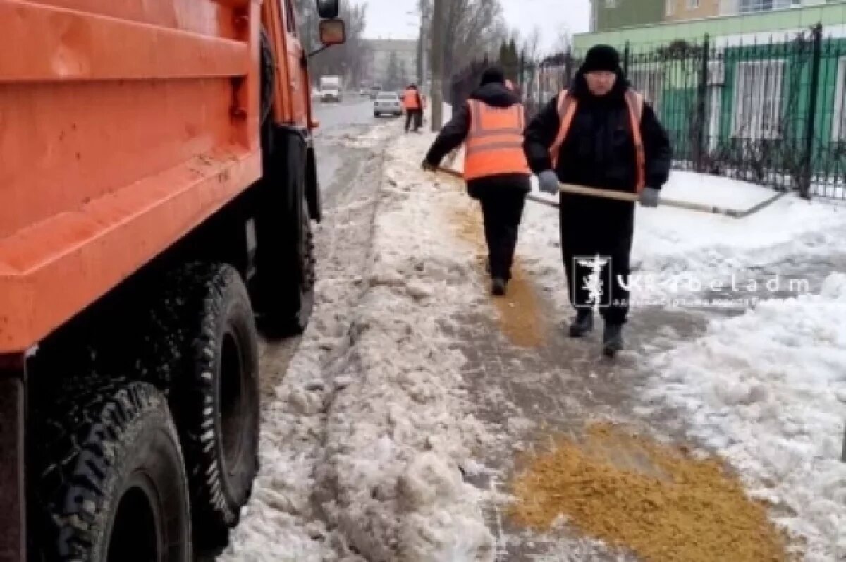    Белгородцы жалуются главе региона на то, что город стал как сплошной каток