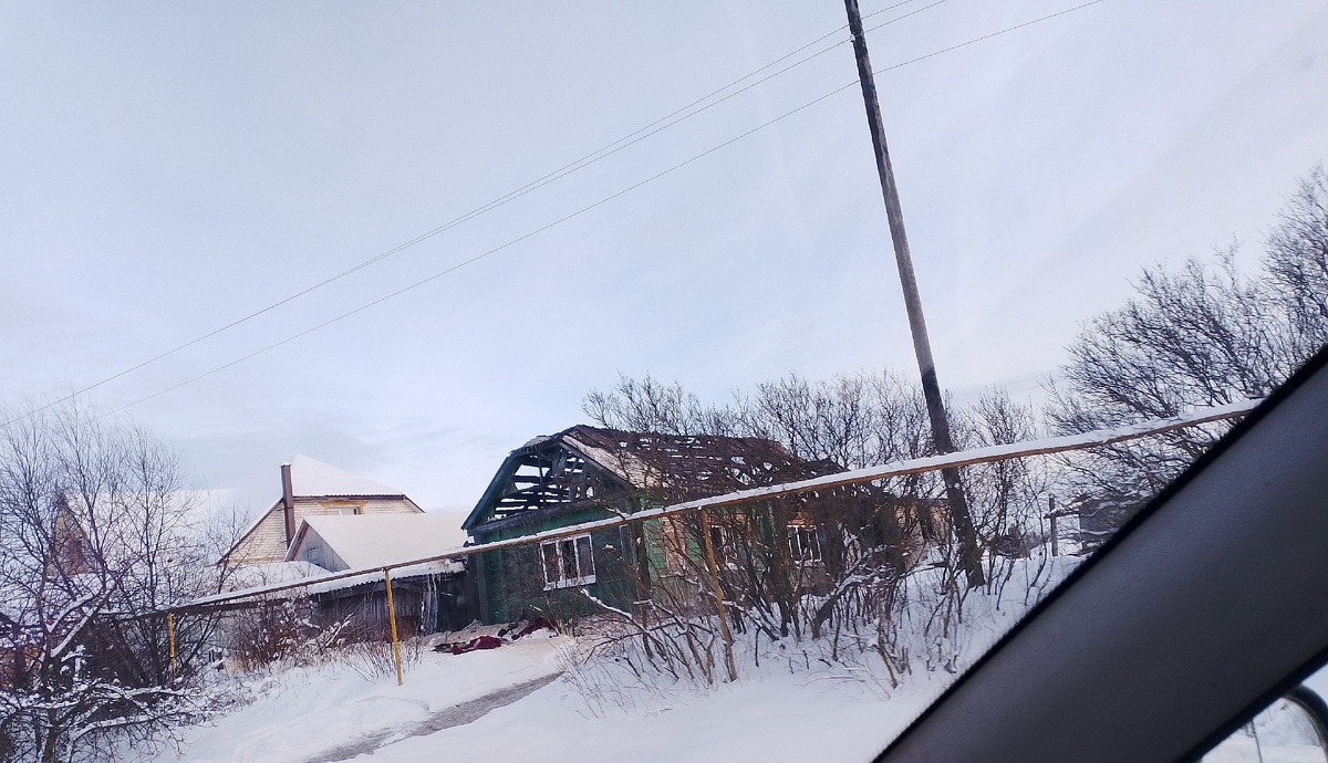 Фото автора. Сделано уже после публикации новости о пожаре в местных пабликах