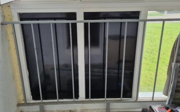 Частичное тонировние стекла черной тонировочной пленкой арт. black out