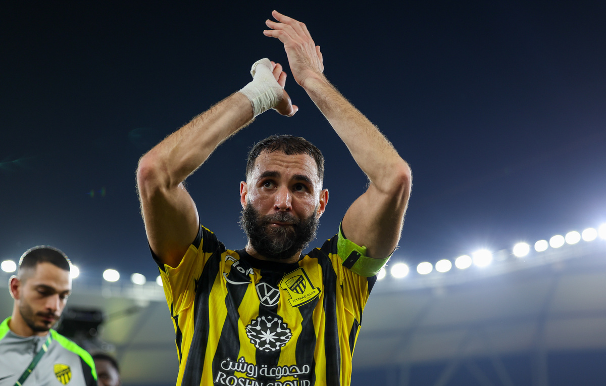    Нападающий "Аль-Иттихада" Карим Бензема  Yasser Bakhsh/Getty Images