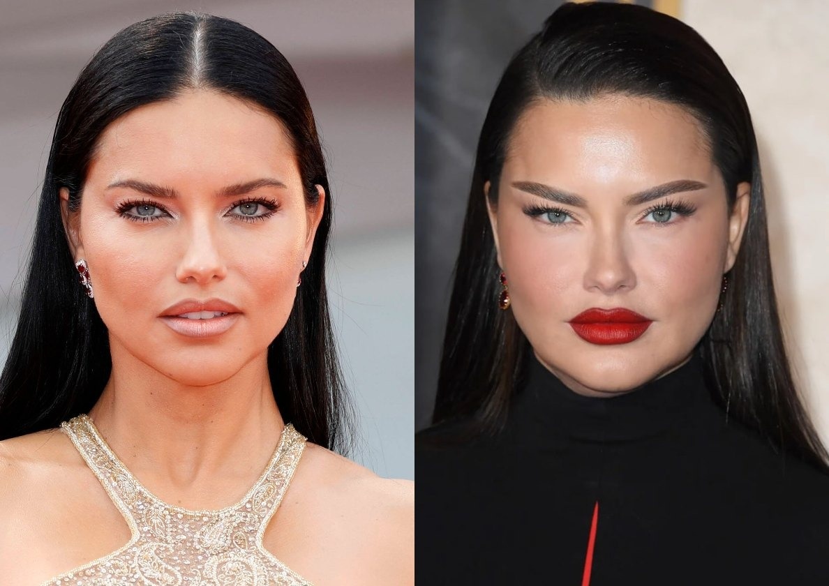 Адриана Лима в 2021 году и в 2023 году. Здесь и далее фото из интернета