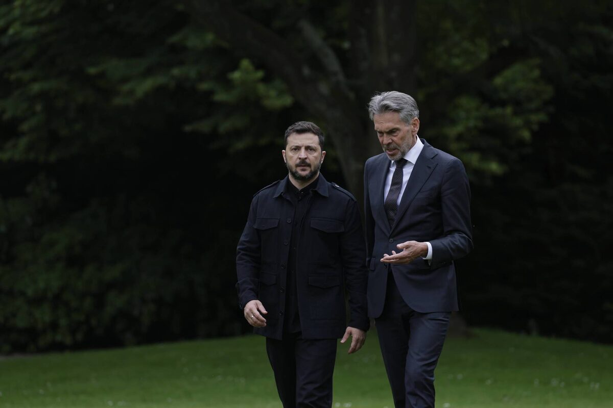     Зеленский и Дик Схоф / globallookpress.com / www.imago-images.de