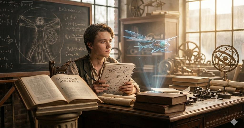 Школа научила нас искать готовые ответы, но да Винчи знал: истина рождается там, где вы задаёте «неправильные» вопросы