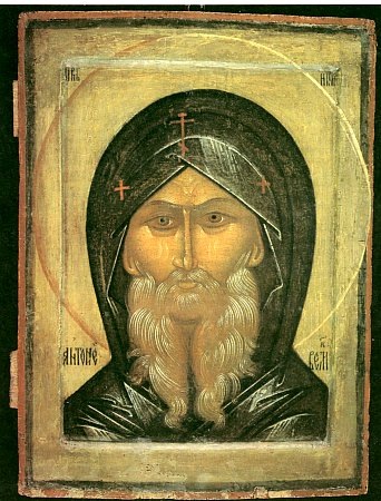 Икона прп. Антония Великого, вторая половина XVI века