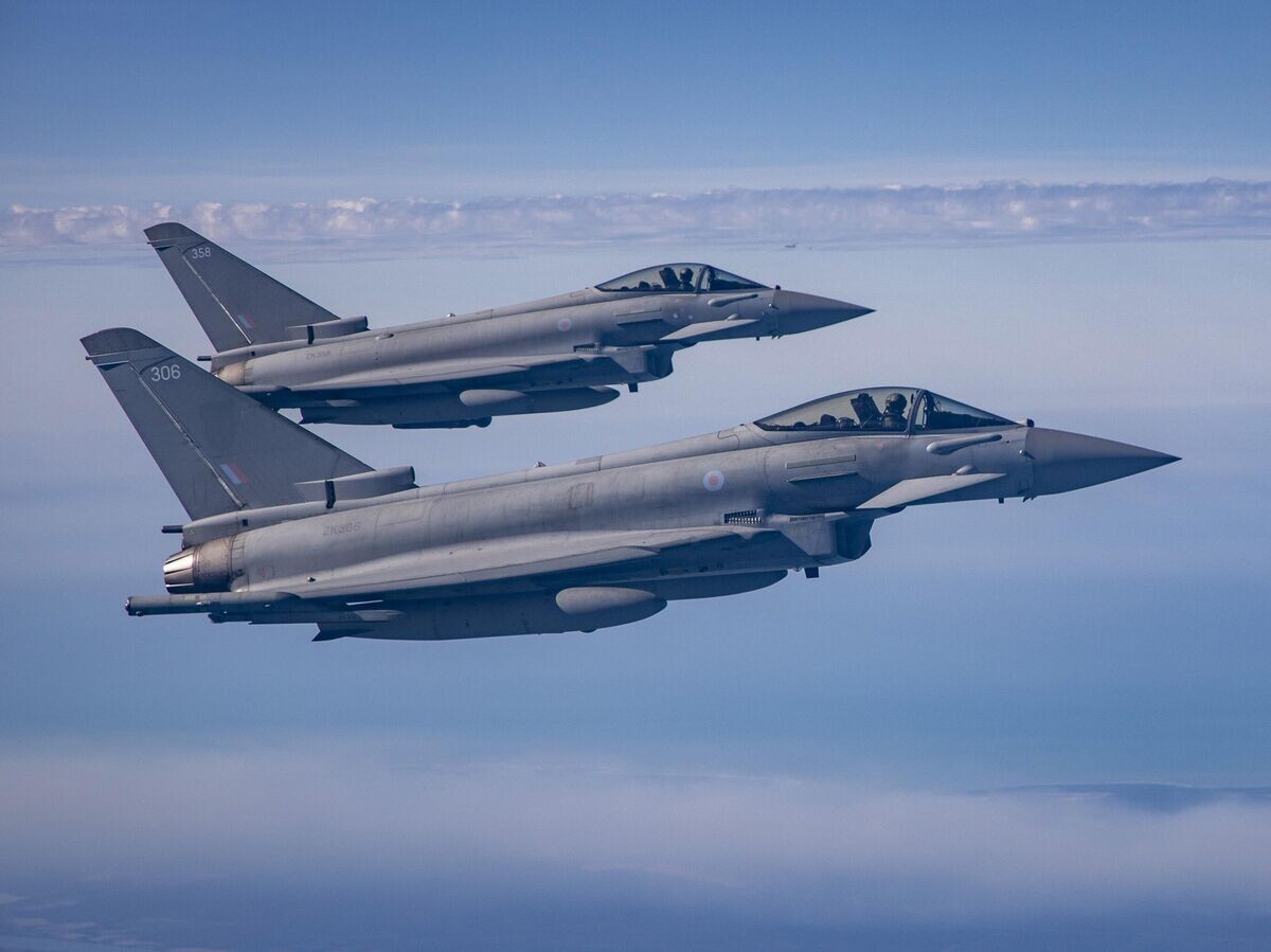    Истребители "Тайфун" Королевских ВВС Великобритании | © Фото : UK MOD © Crown copyright 2022