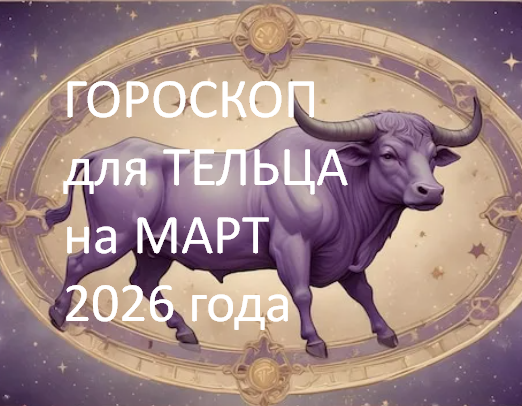Телец. Март 2026. фото из открытого источника