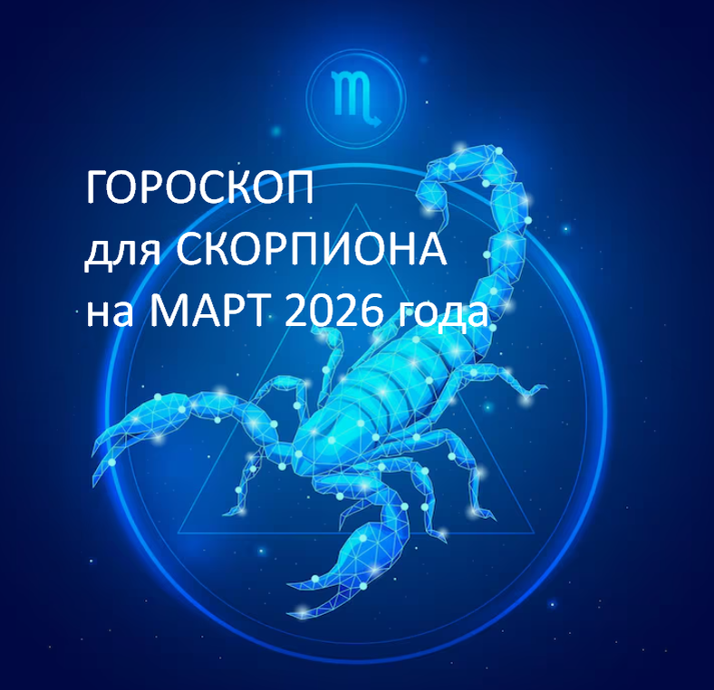 Прогноз для Скорпиона на март 2026.